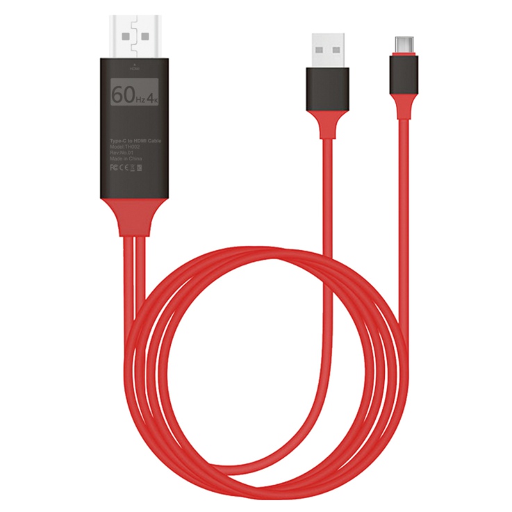 USB 3.1 Type-C to HDMI male cable with CYPRESS chip and USB power